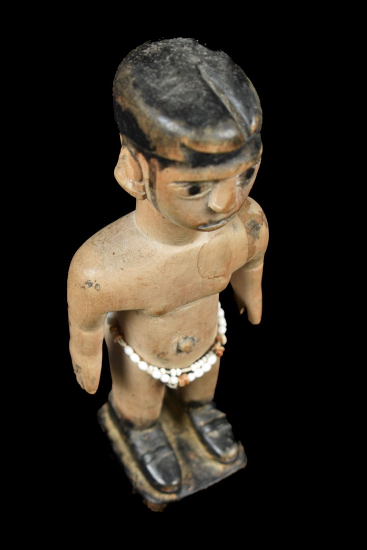 Venavi figure – Wood, Beads – Ewe – Togo - 7