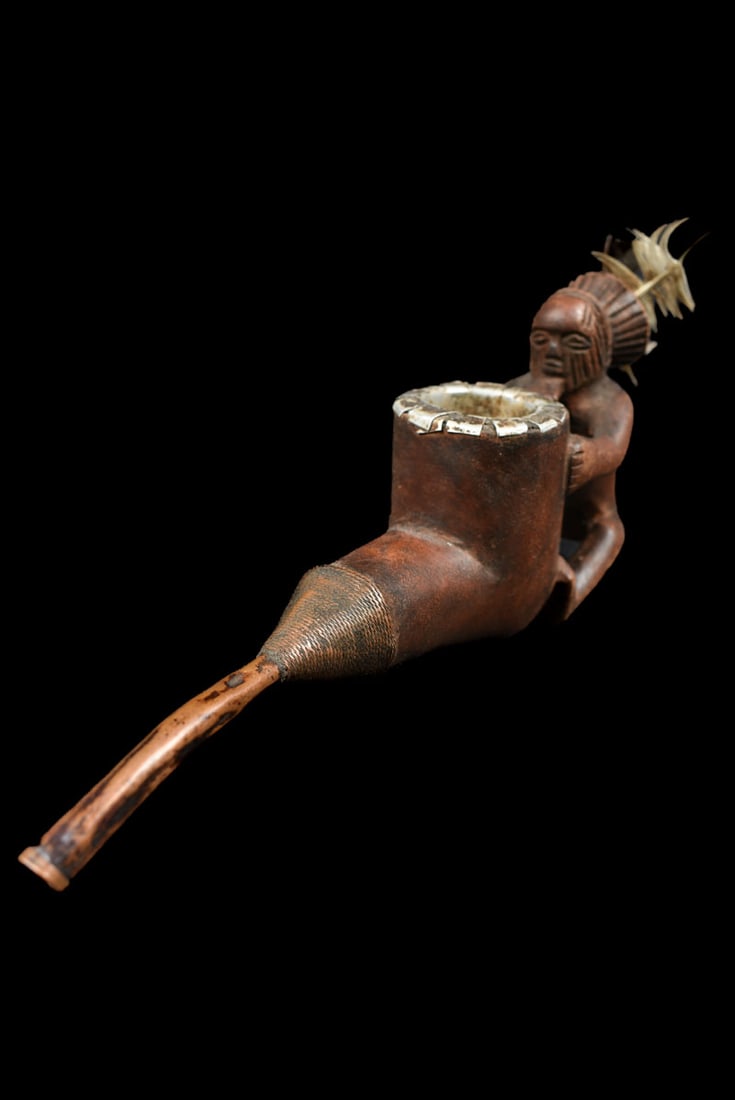 Ceremonial Pipe – Wood – Teke – Congo - 2