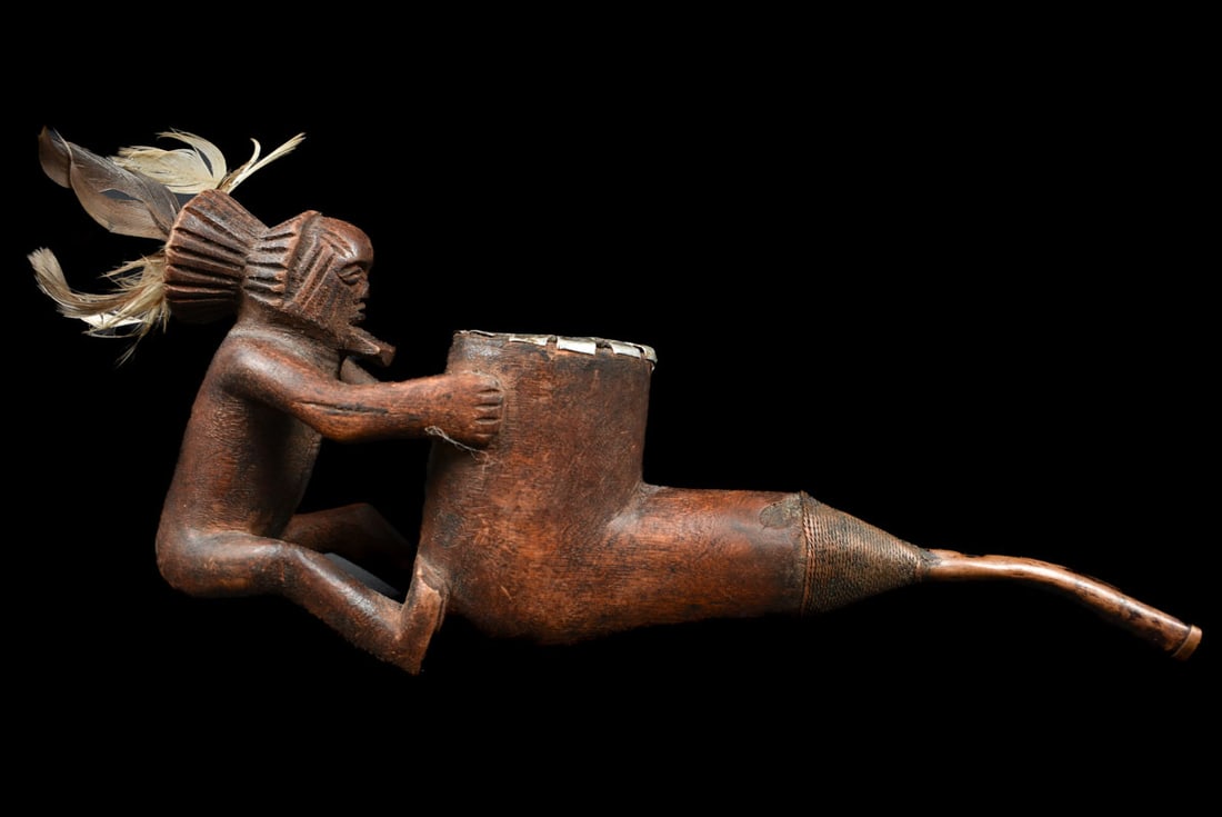 Ceremonial Pipe – Wood – Teke – Congo - 3