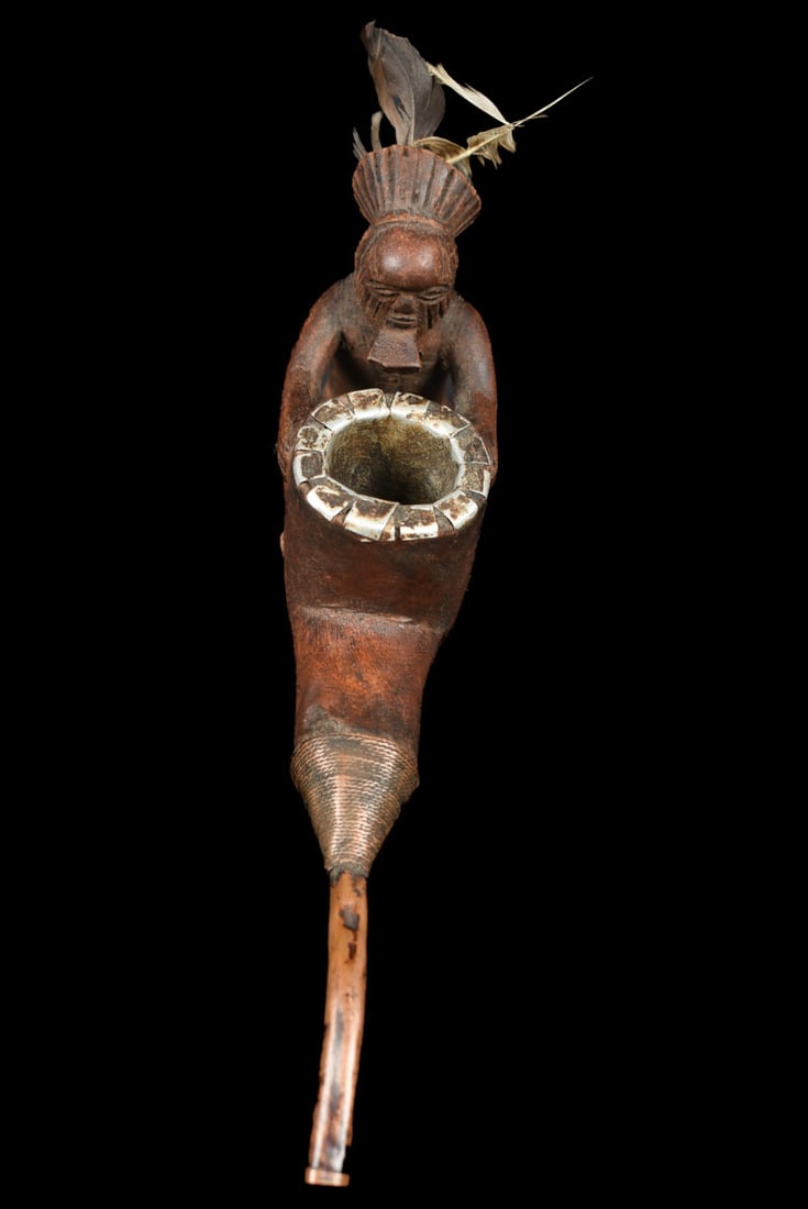 Ceremonial Pipe – Wood – Teke – Congo - 5