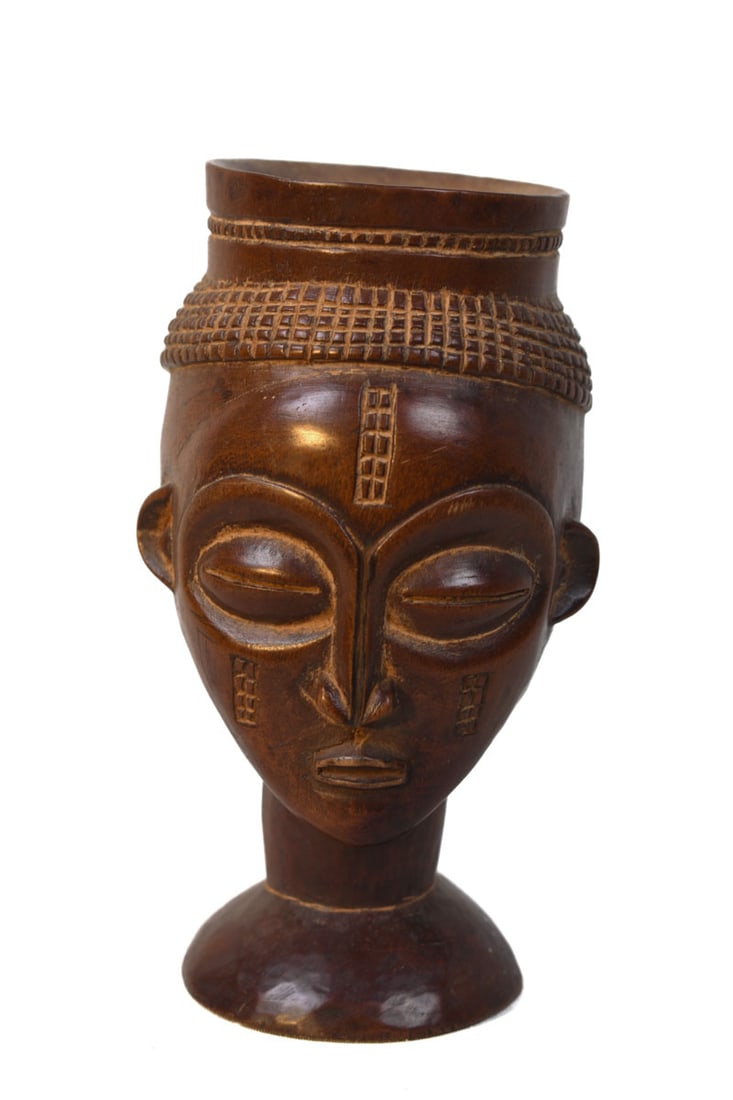 Anthropomorphic Cup – Wood – Kuba – Congo - 2