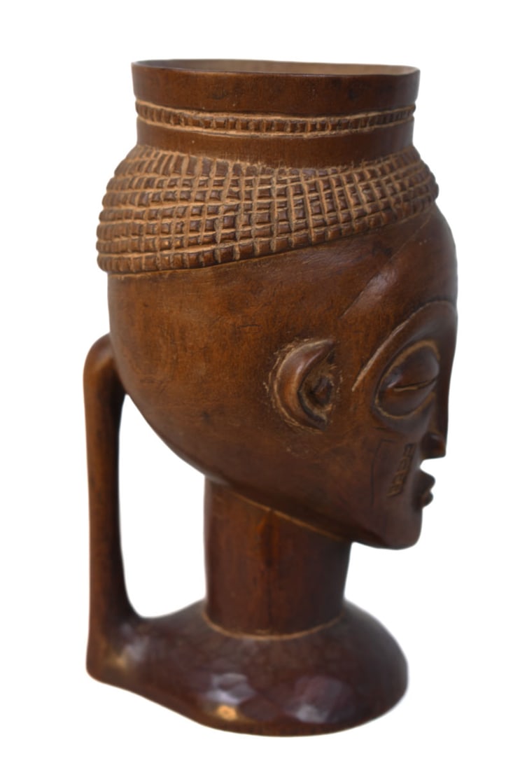 Anthropomorphic Cup – Wood – Kuba – Congo - 4