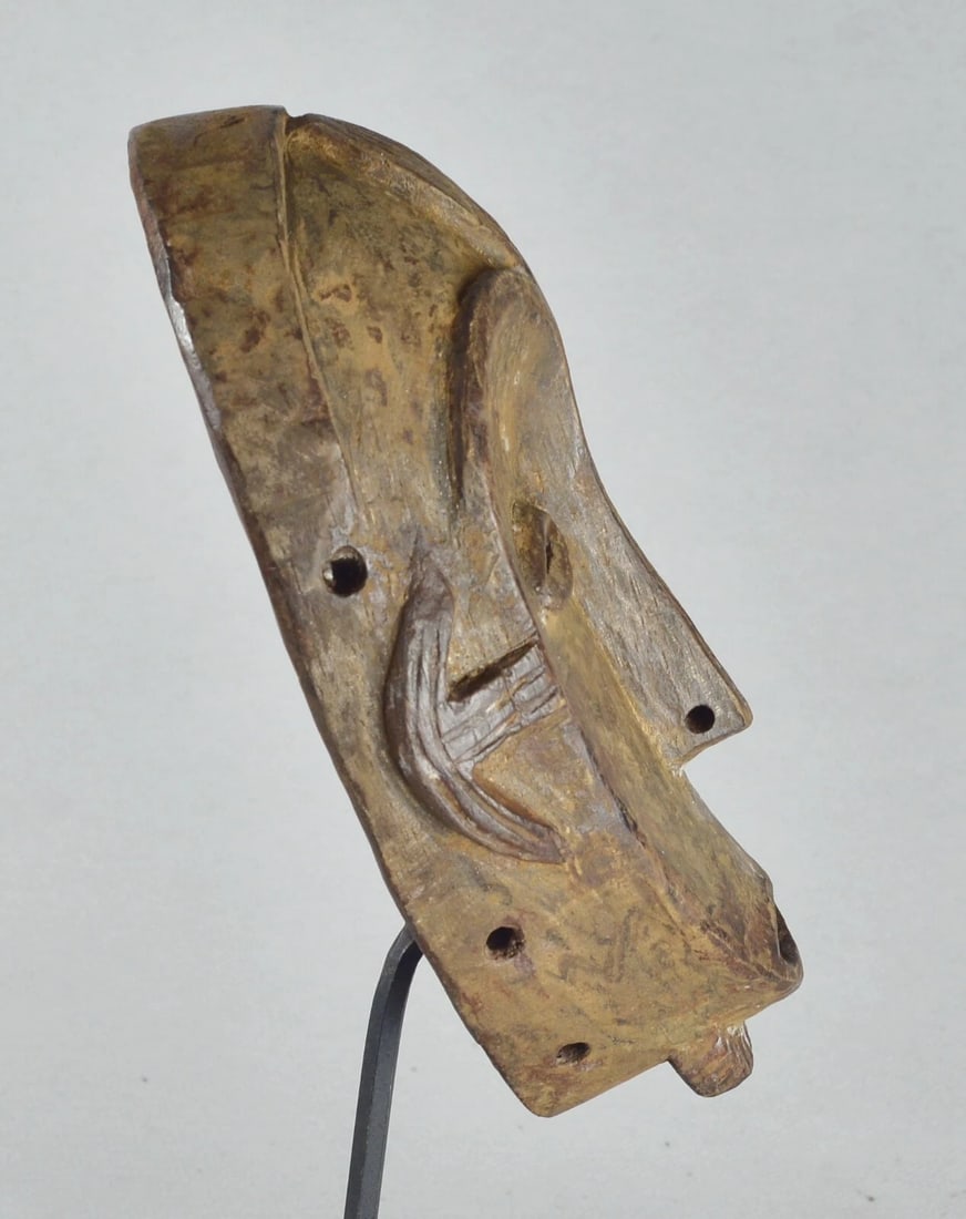African Art beautiful wooden Ngbaka Mask Congo Drc - 6