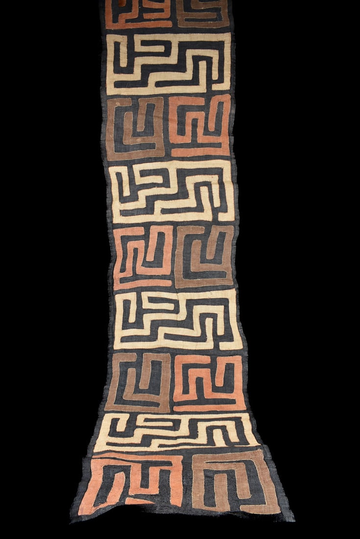 Textile – Cloth – Shoowa-Kuba – DR Congo 300 cm (1 of 5)