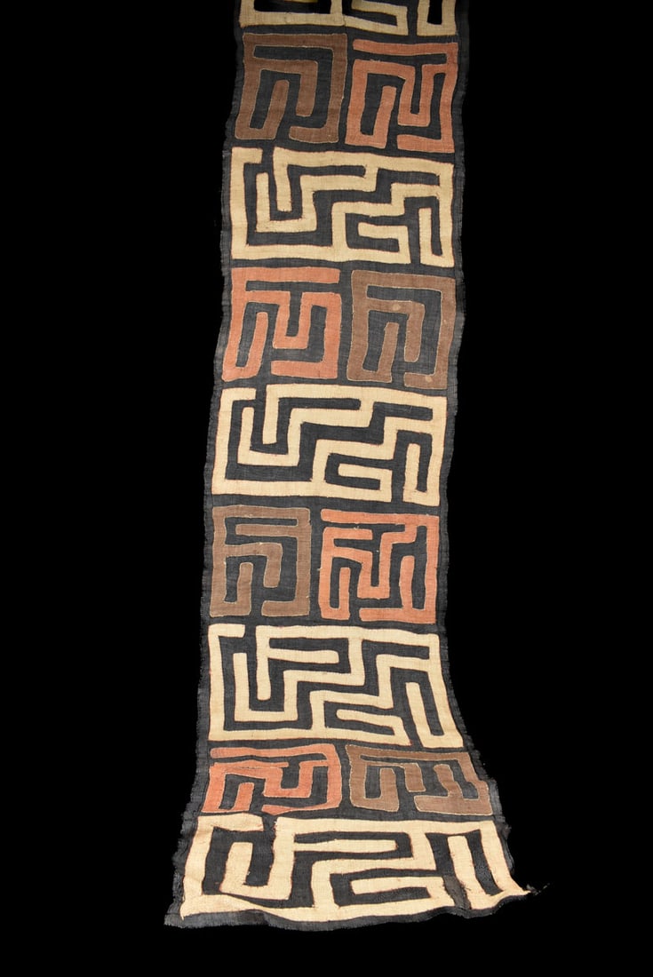 Textile – Cloth – Shoowa-Kuba – DR Congo 300 cm - 4