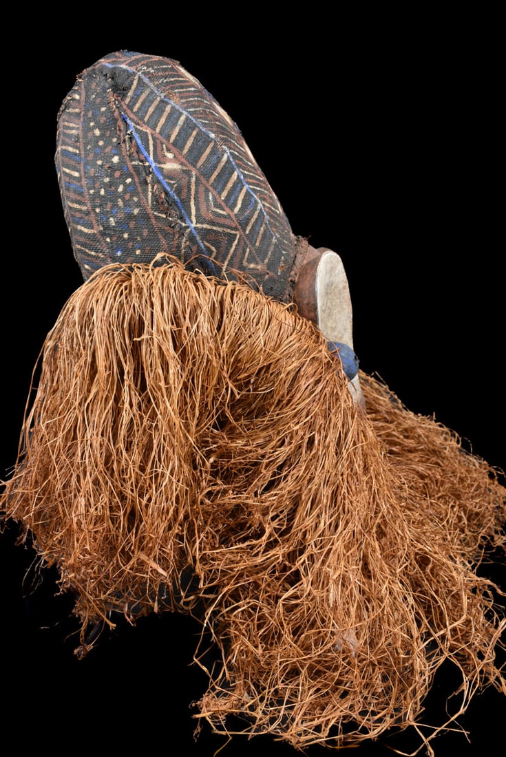 Kakunga mask – Textile, Wood, Raphia – Yaka – Congo - 3