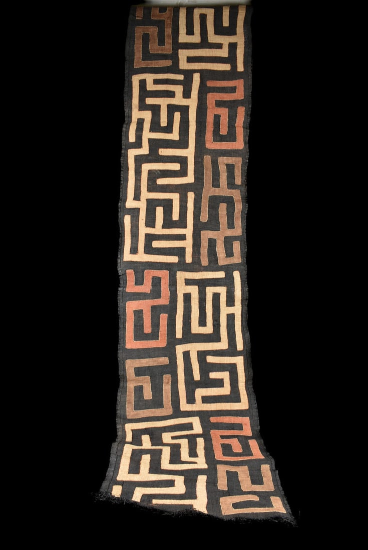 Textile – Cloth – Shoowa-Kuba – DR Congo 260 cm - 5