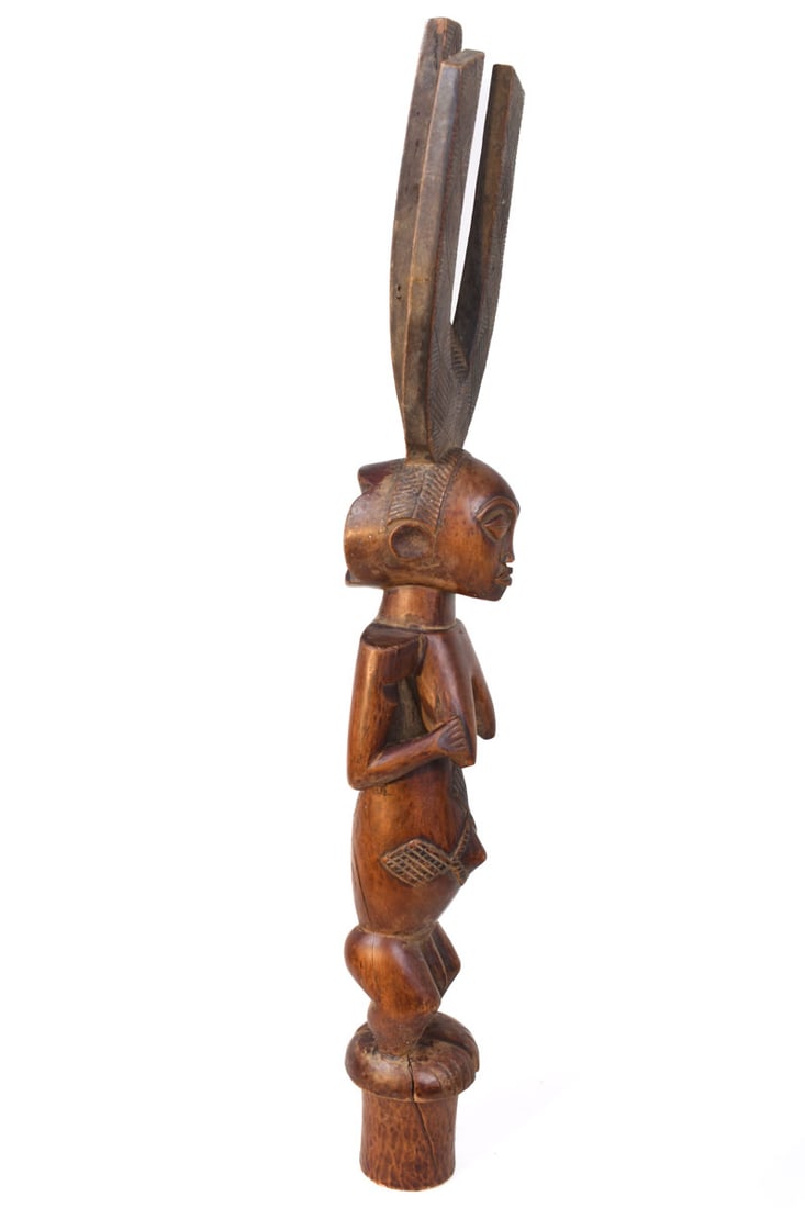 Ceremonial Bow stand – Wood – Luba – Congo DRC - 4