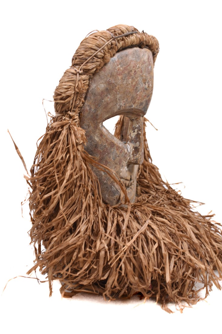 Ndaaka Mask – Wood, Raphia – Ituri- DR Congo - 3