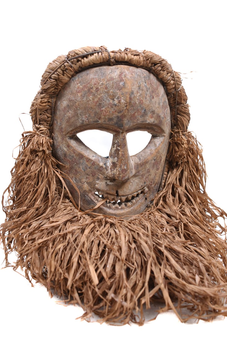 Ndaaka Mask – Wood, Raphia – Ituri- DR Congo - 4