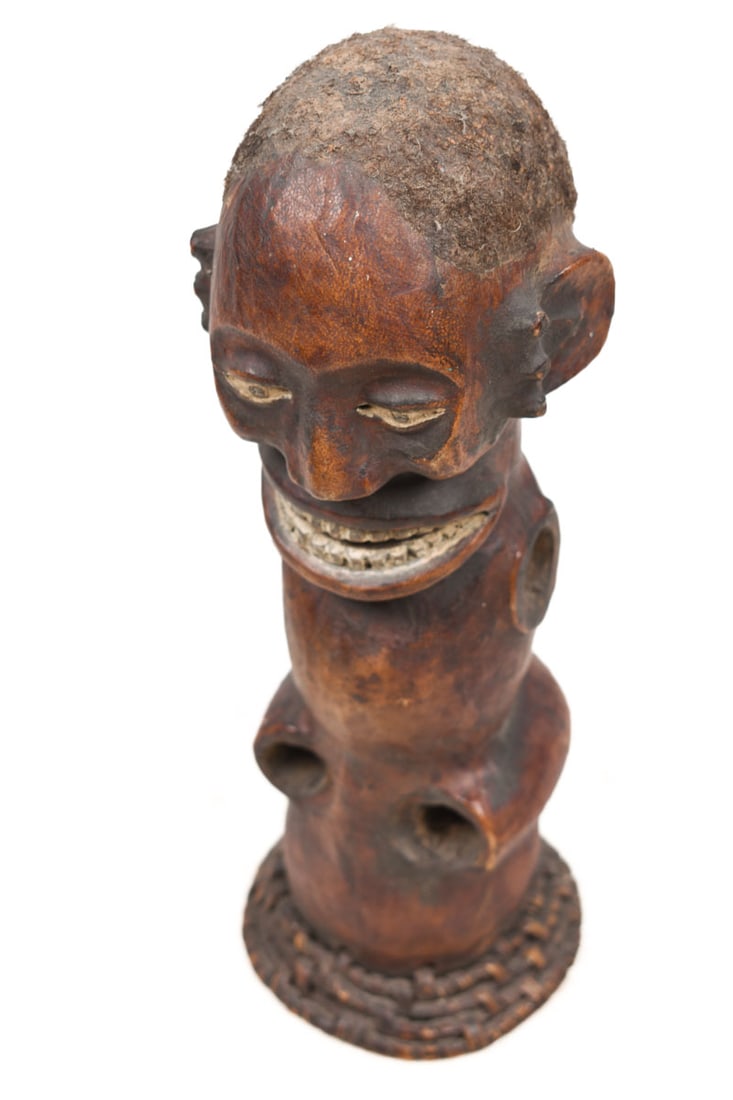 Figure – Wood, Antelope skin – Ejagham – Ekoi – Nigeria - 7