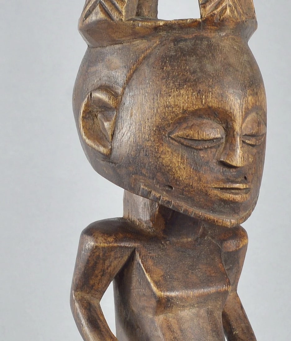 Cute decorative Hemba figure wooden african sculpture Congo - 11