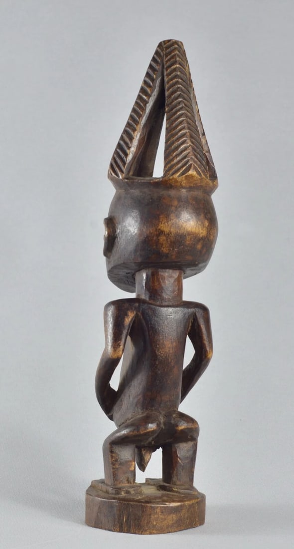 Cute decorative Hemba figure wooden african sculpture Congo - 9