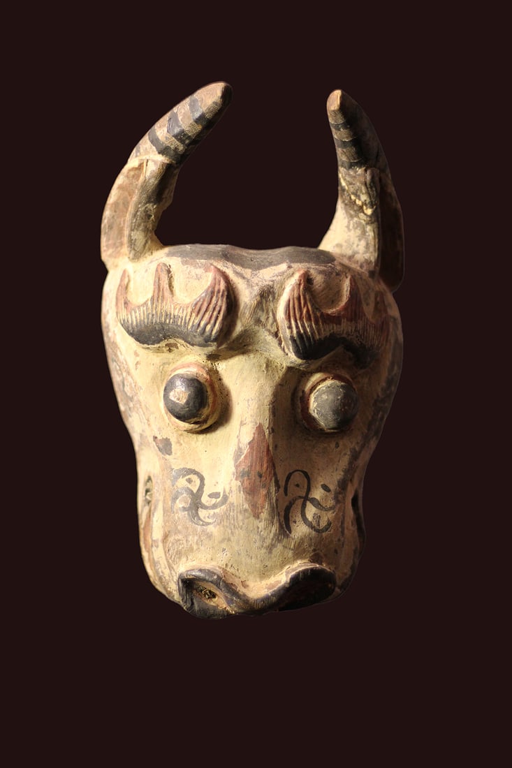 Bull mask – Wood – India - 3