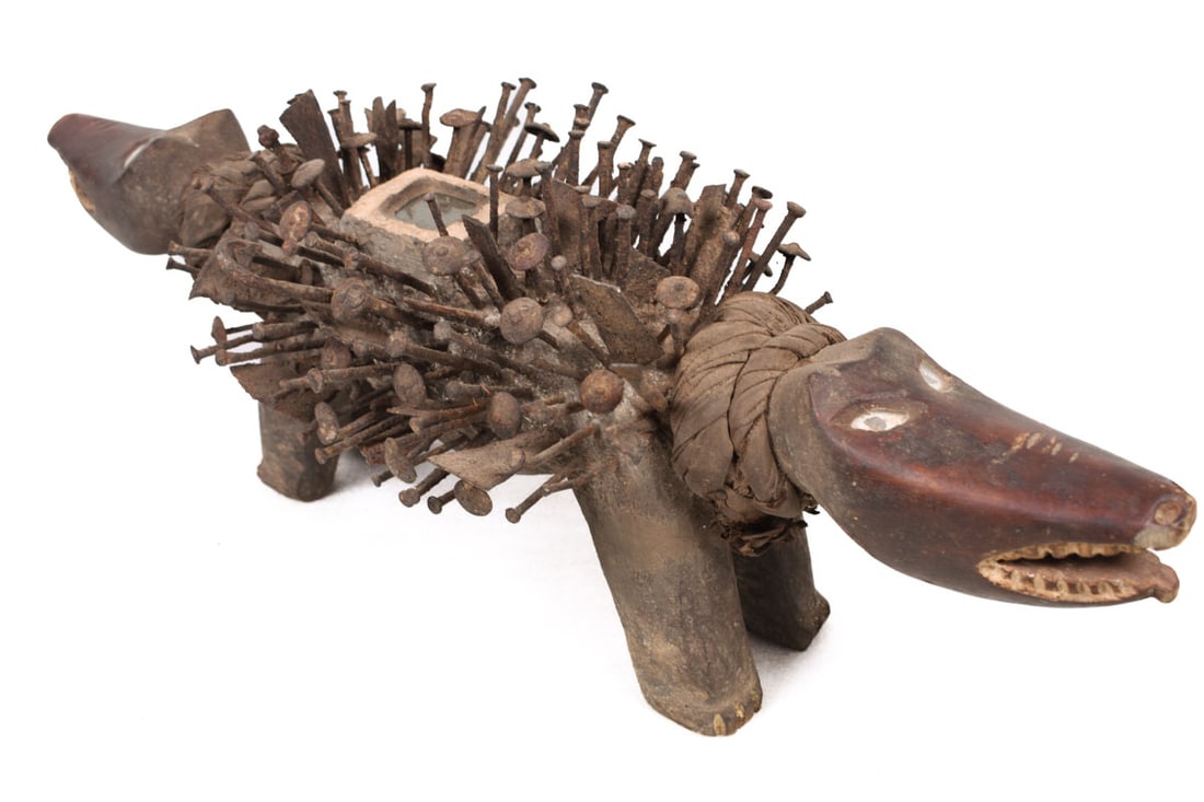 Nkisi Kozo – Glass, Nail, Wood – Bakongo – Congo - 2