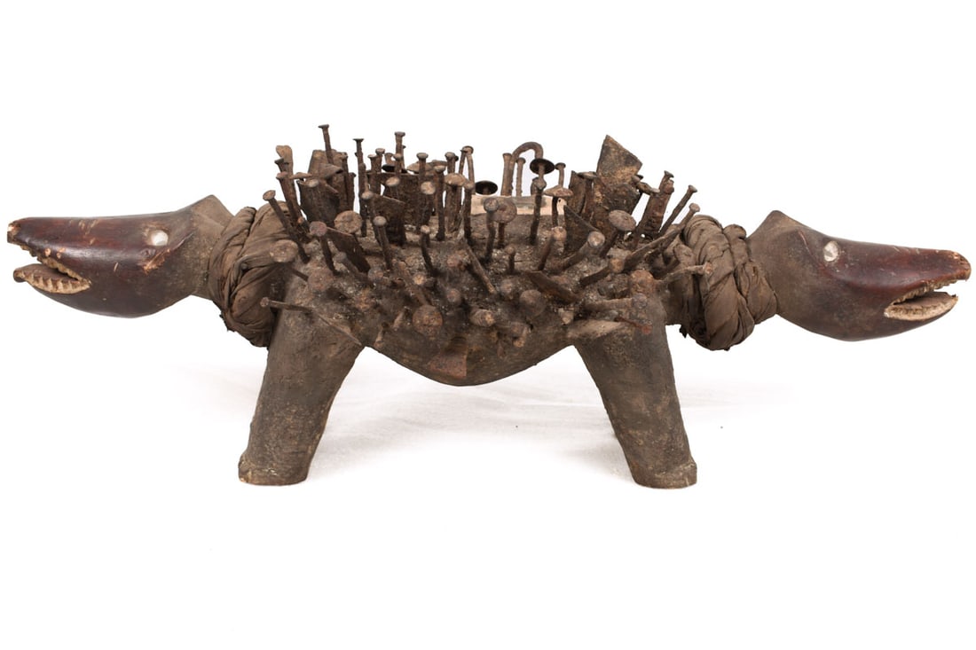 Nkisi Kozo – Glass, Nail, Wood – Bakongo – Congo - 4