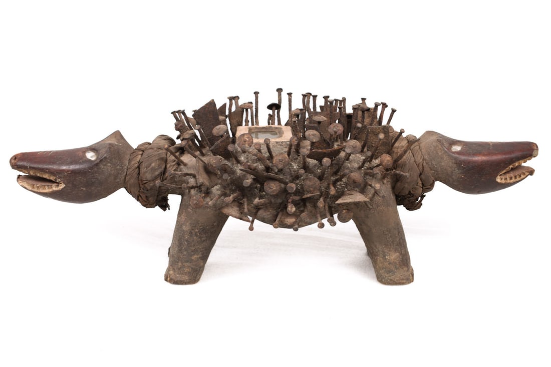 Nkisi Kozo – Glass, Nail, Wood – Bakongo – Congo - 7