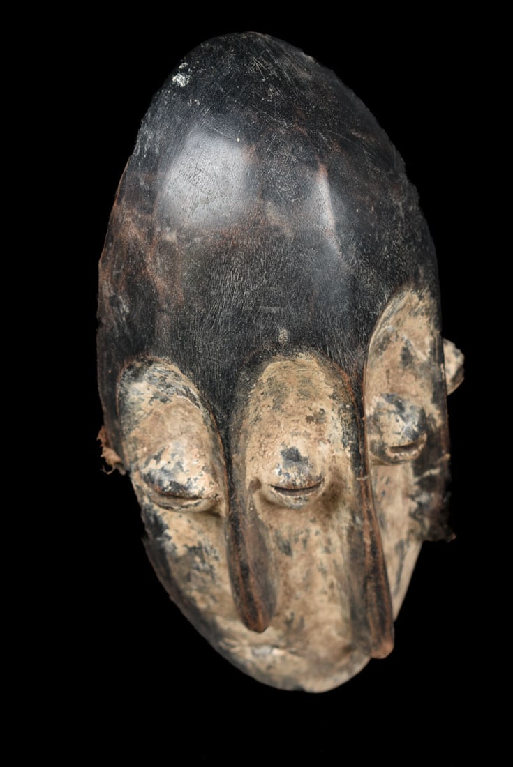 Triple face mask – Lengola – Wood – Congo - 4