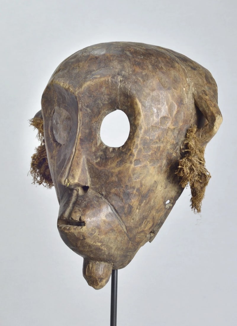 African Art Beautiful anthropomorphic probably mask Kumu ? - 3