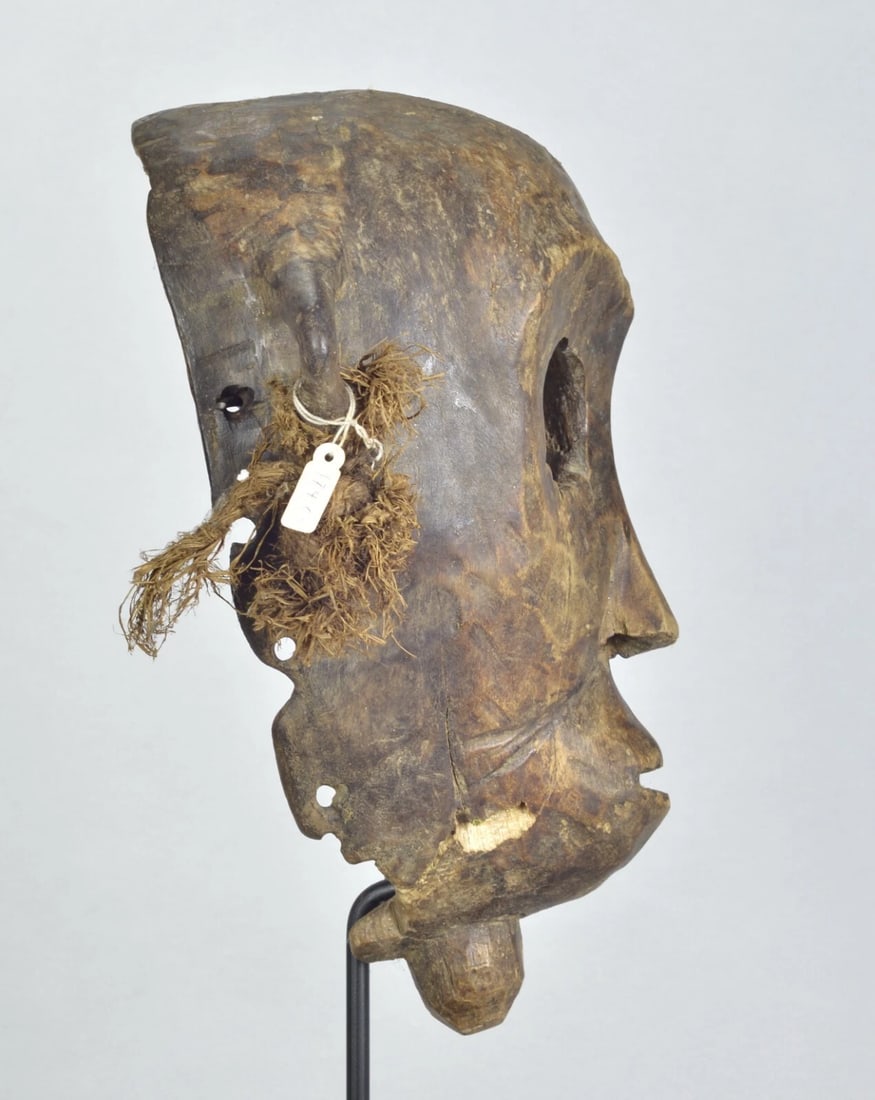 African Art Beautiful anthropomorphic probably mask Kumu ? - 7