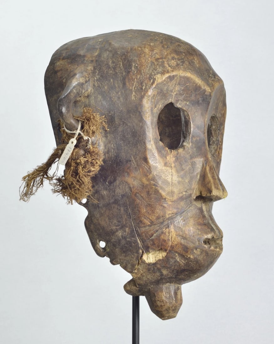 African Art Beautiful anthropomorphic probably mask Kumu ? - 8