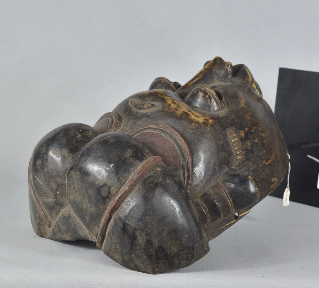 African Art Cameroon or Nigeria Large wooden Mask - 11