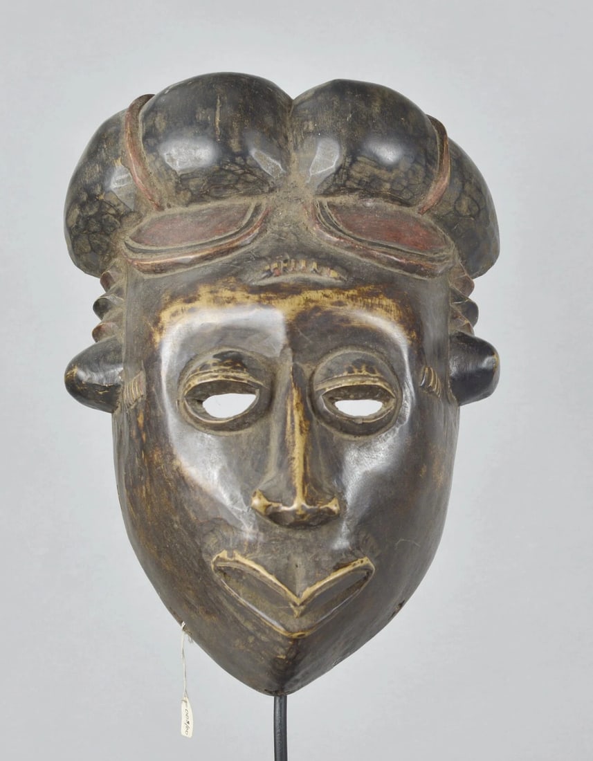 African Art Cameroon or Nigeria Large wooden Mask - 2