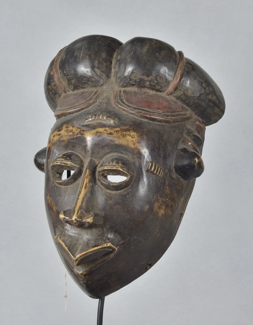 African Art Cameroon or Nigeria Large wooden Mask - 4
