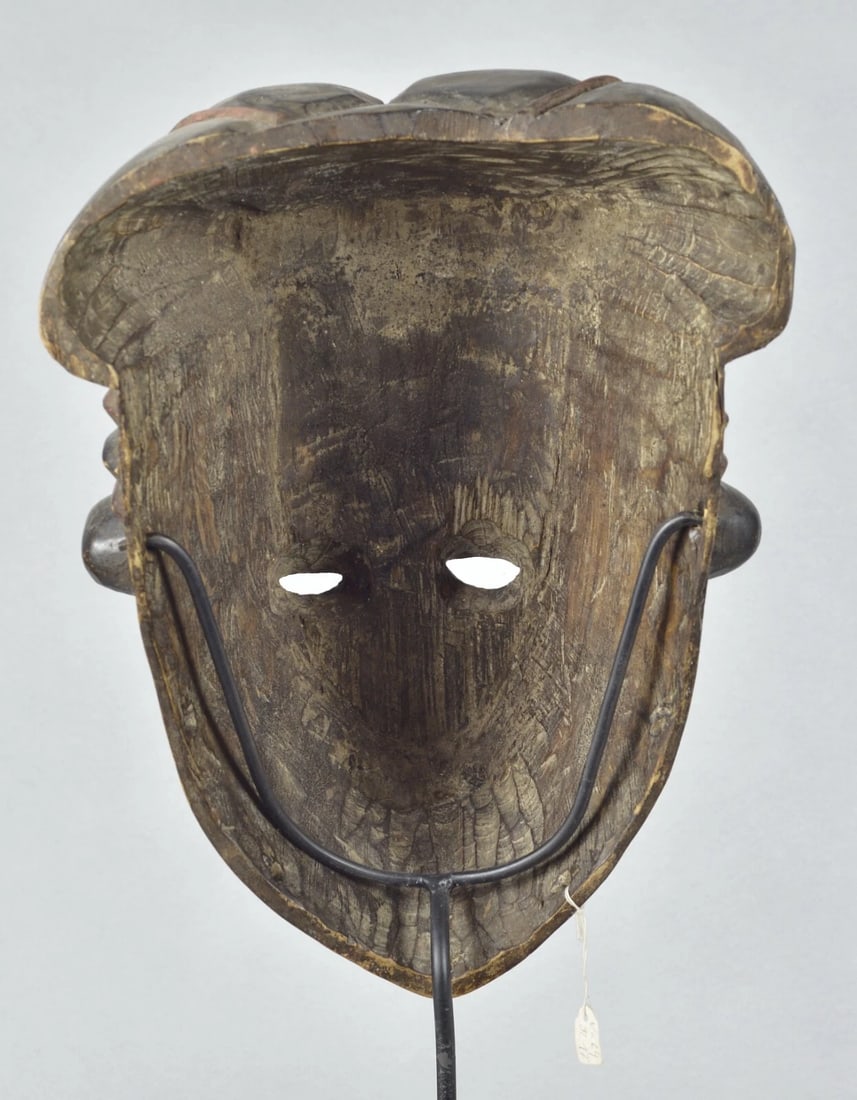 African Art Cameroon or Nigeria Large wooden Mask - 7