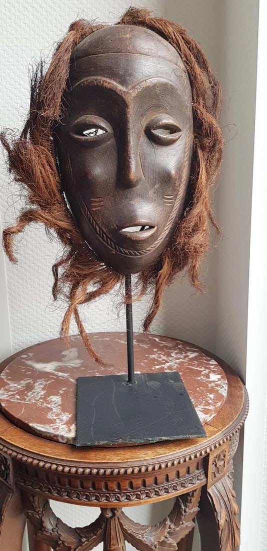 African Art Beautiful anthropomorphic probably Luba mask - 9