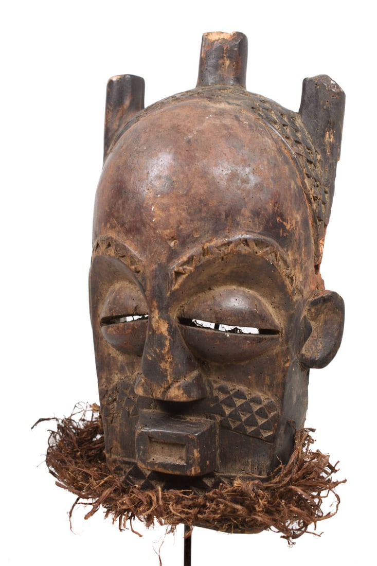 Mask – Wood, Raphia – Biombo – Kuba – DR Congo - 2