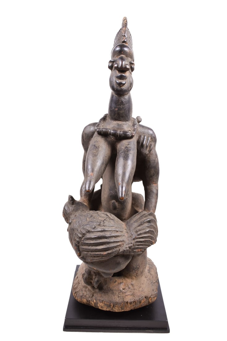 Maternity figure – Wood – Yoruba – Nigeria - 5