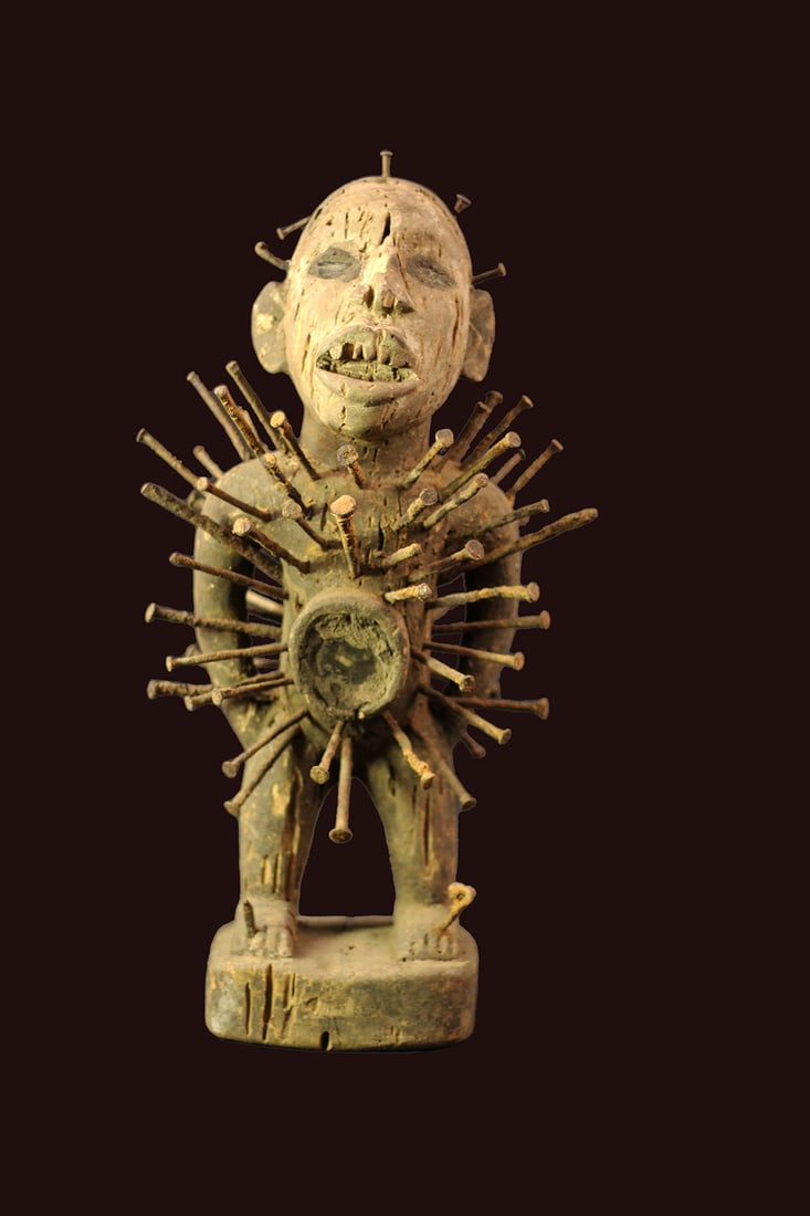 Nkisi Figure – Wood, Nails – Yombe – Congo - 4