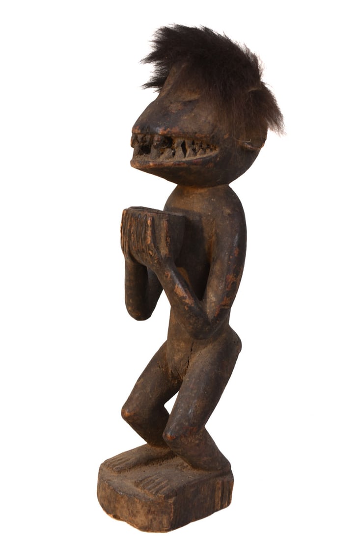 Mbra monkey figure – Wood – Baule – Ivory Coast - 2