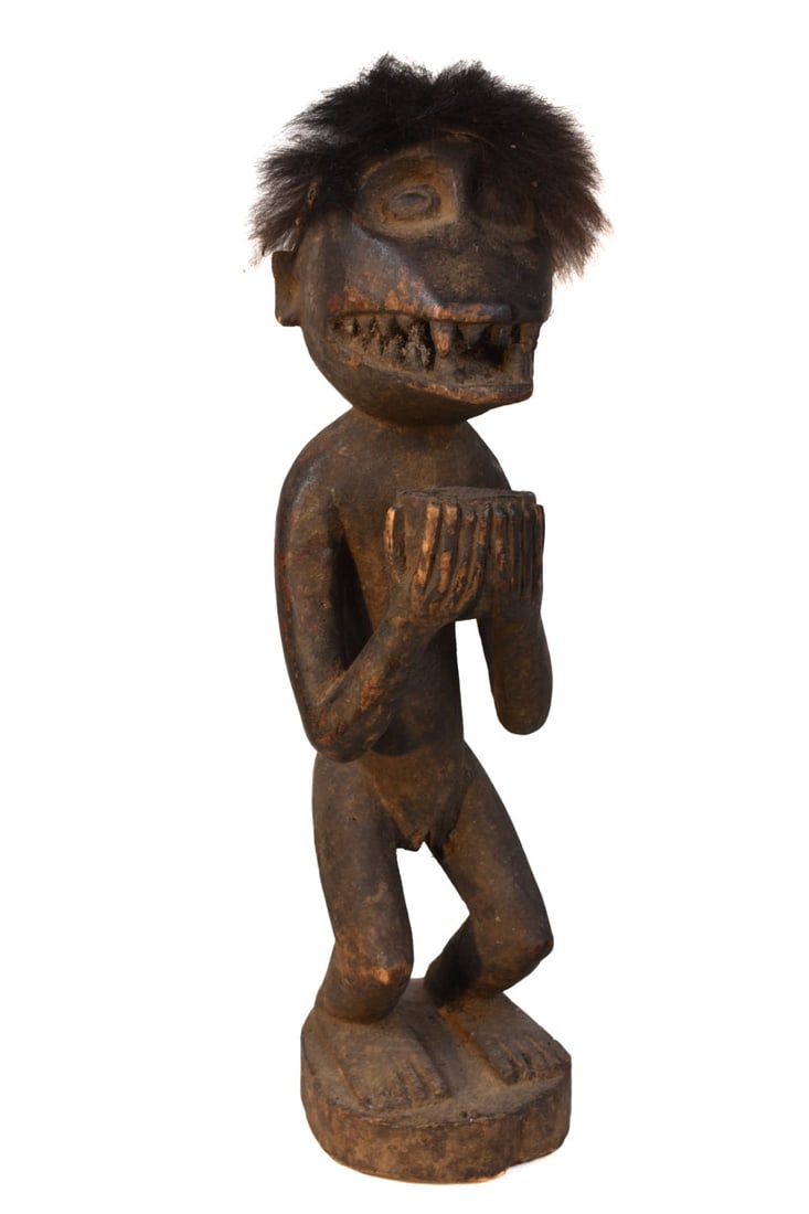 Mbra monkey figure – Wood – Baule – Ivory Coast - 3