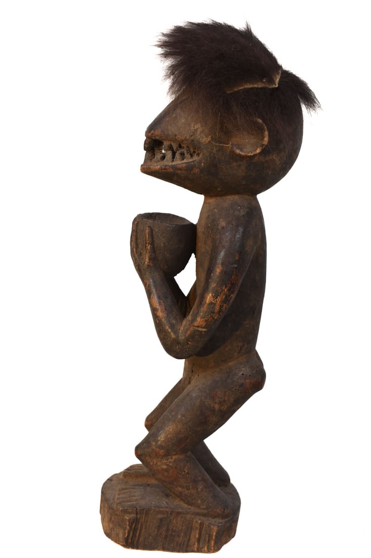 Mbra monkey figure – Wood – Baule – Ivory Coast - 5