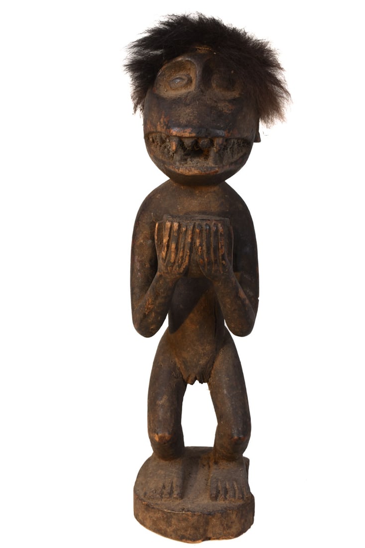 Mbra monkey figure – Wood – Baule – Ivory Coast - 7