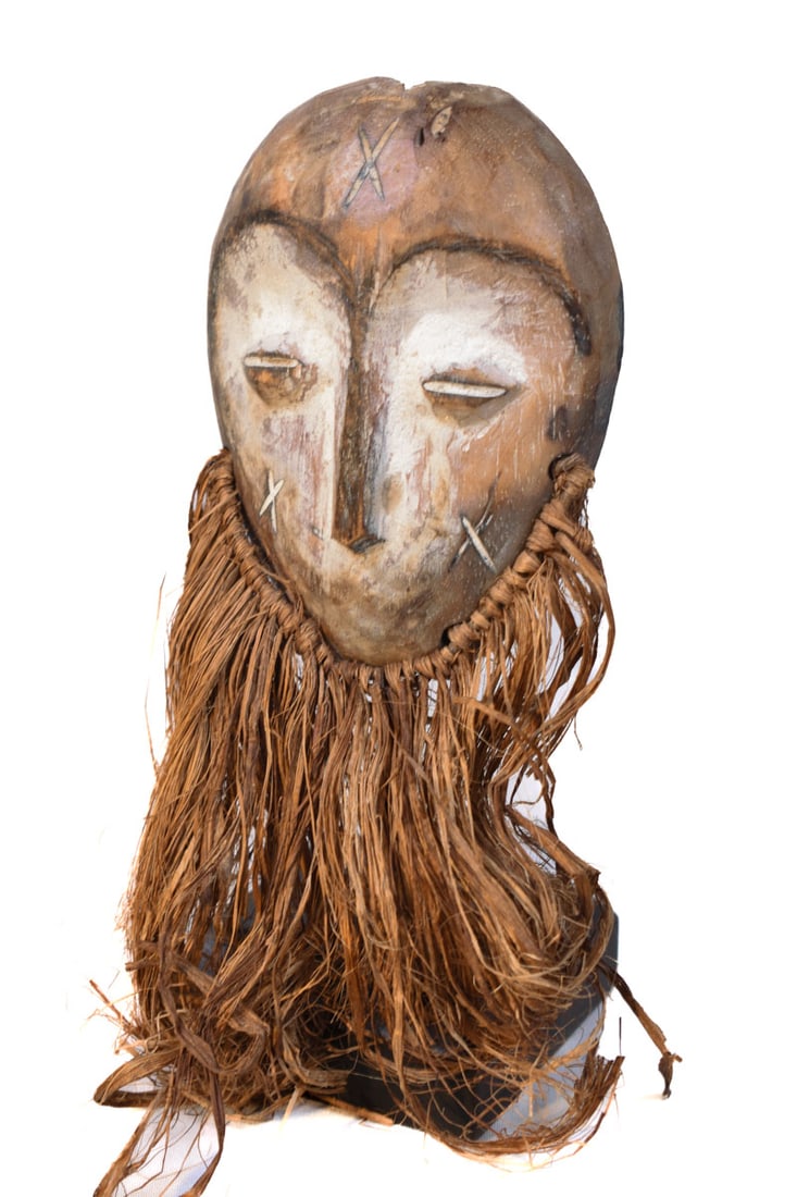 Mask – Wood, Raphia – Lega – Congo - 2