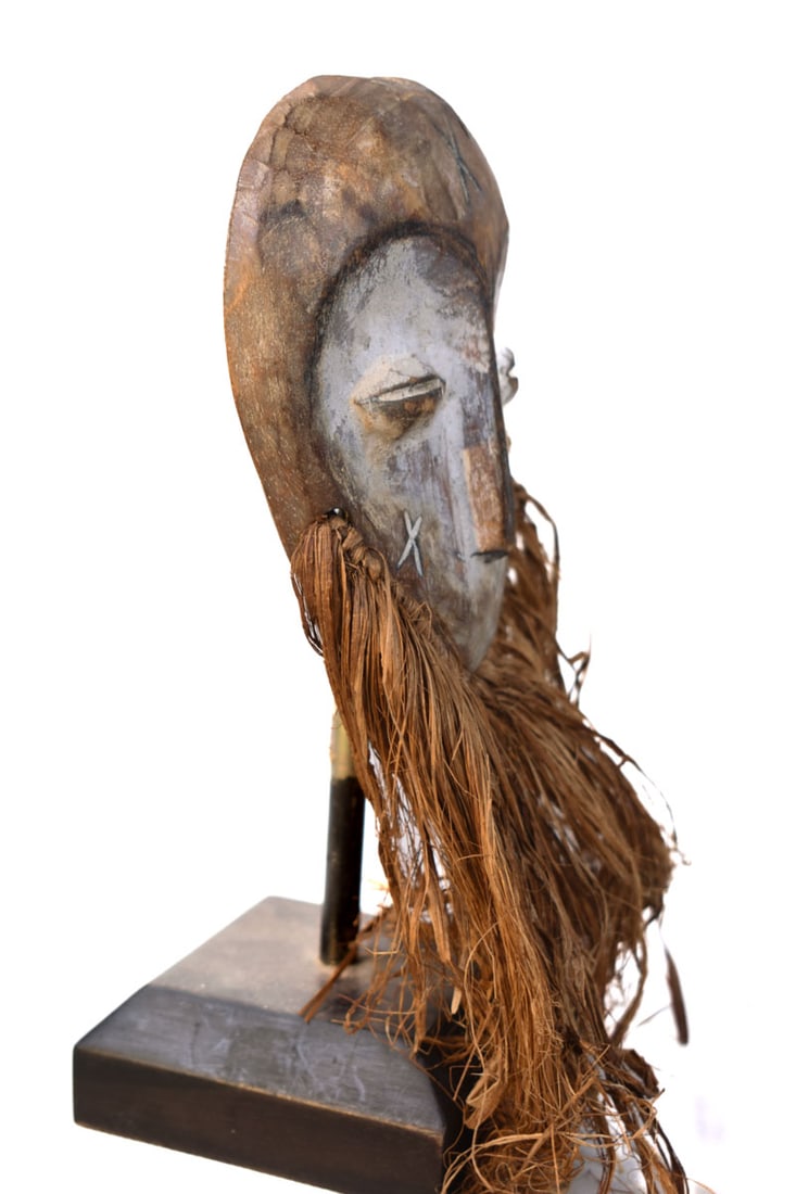 Mask – Wood, Raphia – Lega – Congo - 5