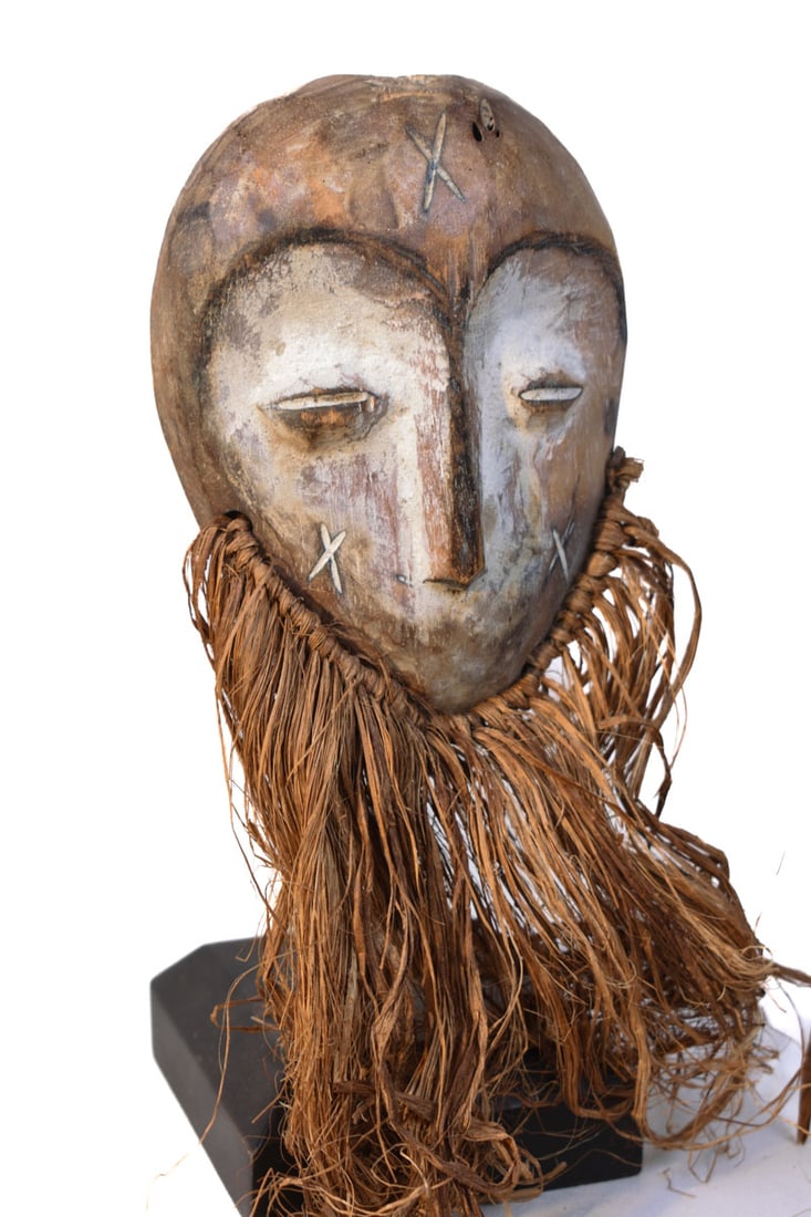 Mask – Wood, Raphia – Lega – Congo - 6