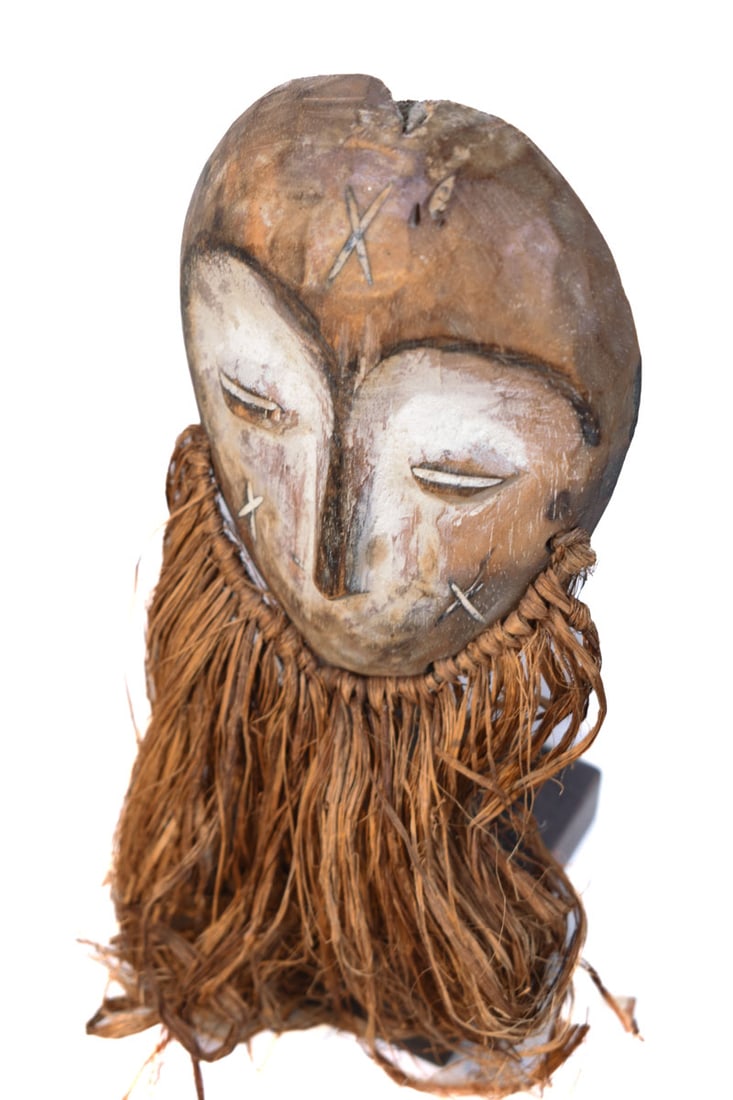 Mask – Wood, Raphia – Lega – Congo - 7