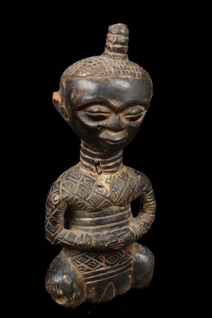 King ancestral figure – Wood – Ndengese – DR Congo - 4