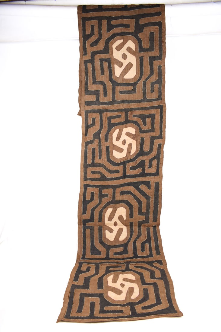 Textile – Cloth – Shoowa-Kuba – DR Congo 320 cm - 4