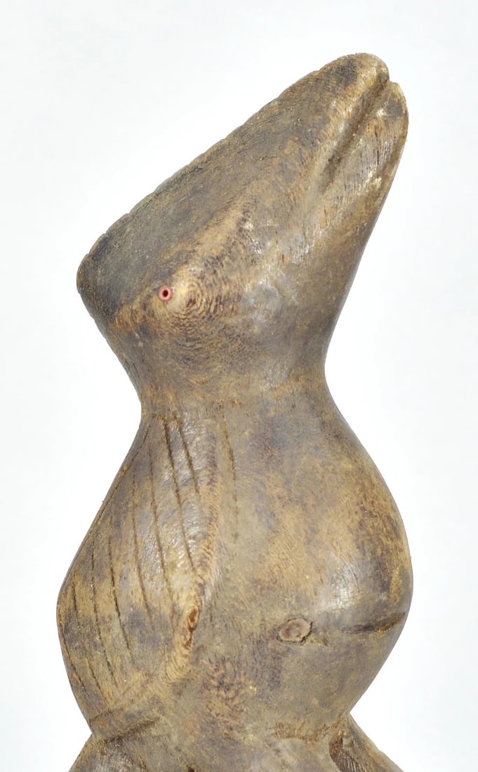 African Art Zoomorphic Lega Figure Bird Animal Statue sculpture Congo drc - 10