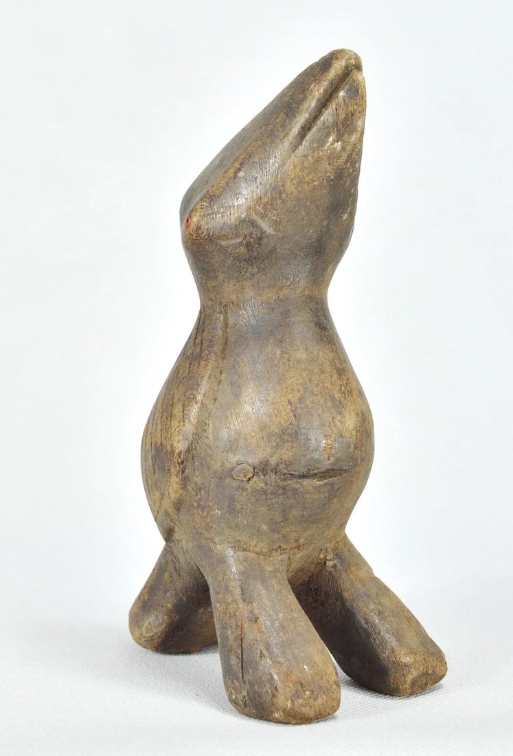 African Art Zoomorphic Lega Figure Bird Animal Statue sculpture Congo drc - 11