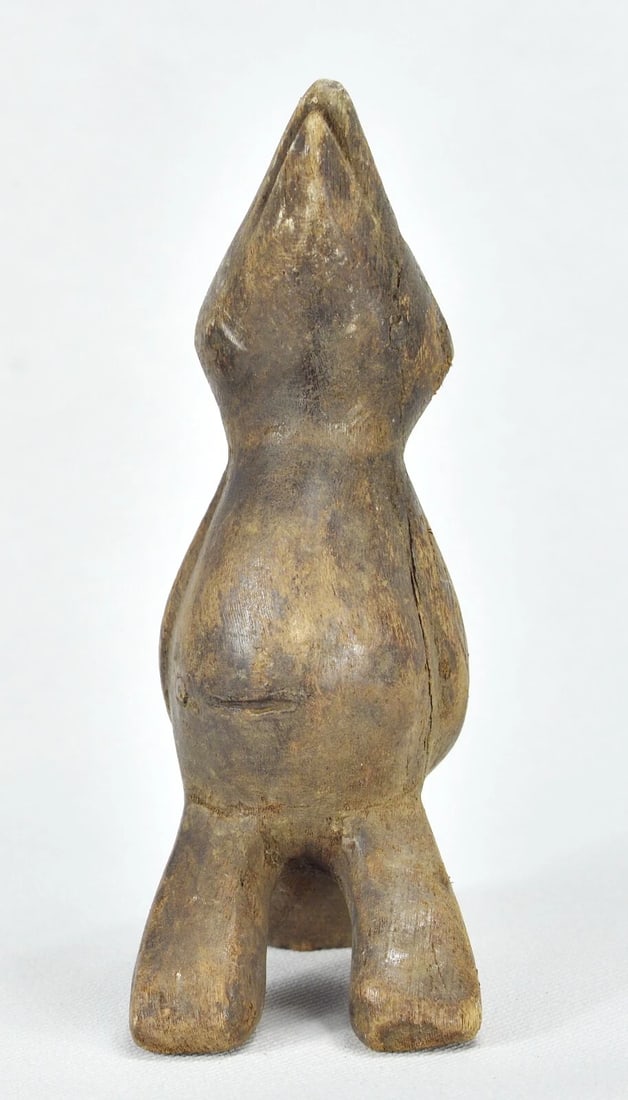 African Art Zoomorphic Lega Figure Bird Animal Statue sculpture Congo drc - 2