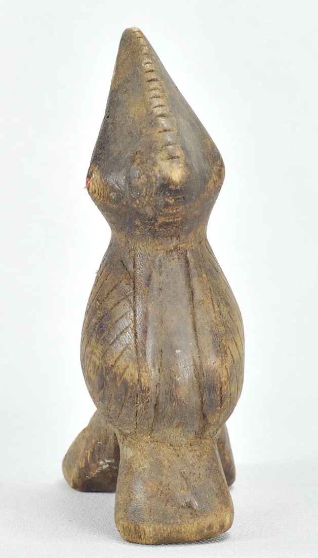 African Art Zoomorphic Lega Figure Bird Animal Statue sculpture Congo drc - 7