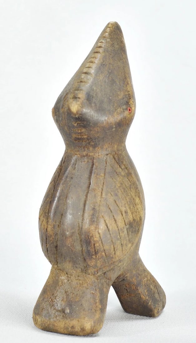 African Art Zoomorphic Lega Figure Bird Animal Statue sculpture Congo drc - 8