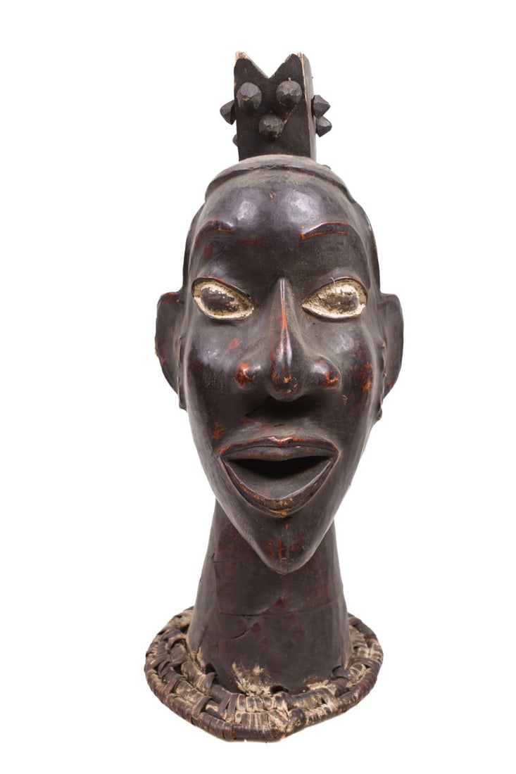 Crest Mask – Wood, Antelope skin – Ejagham – Ekoi – Nigeria - 2