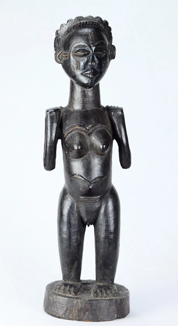 African Art Beautiful decorative female figure CHOKWE statue ANGOLA - 10